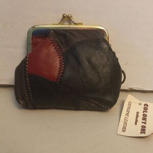New Colony One Leather Coin purse Cottagecore Grandmacore